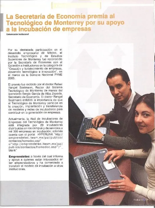 Un periódico con la imagen de un hombre con una computadora Descripción generada automáticamente con confianza media